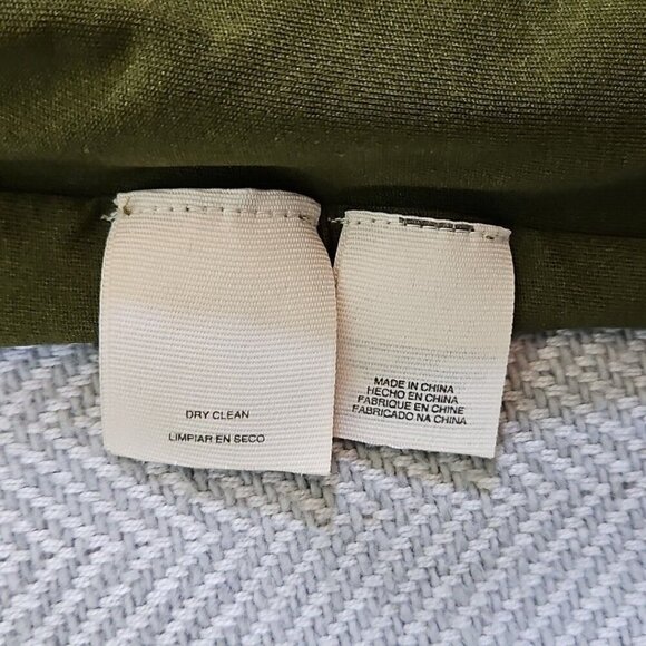 Rachel Roy Dress Size Med Olive & Forest Variegated Stretch Fit & Flare Bodycon - Picture 15 of 16